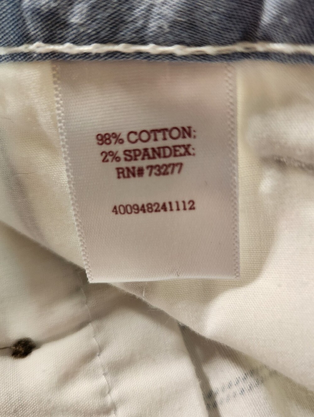 SO Y2K White Shorts with Navy Pinstripes Size 3 - Picture 7 of 7